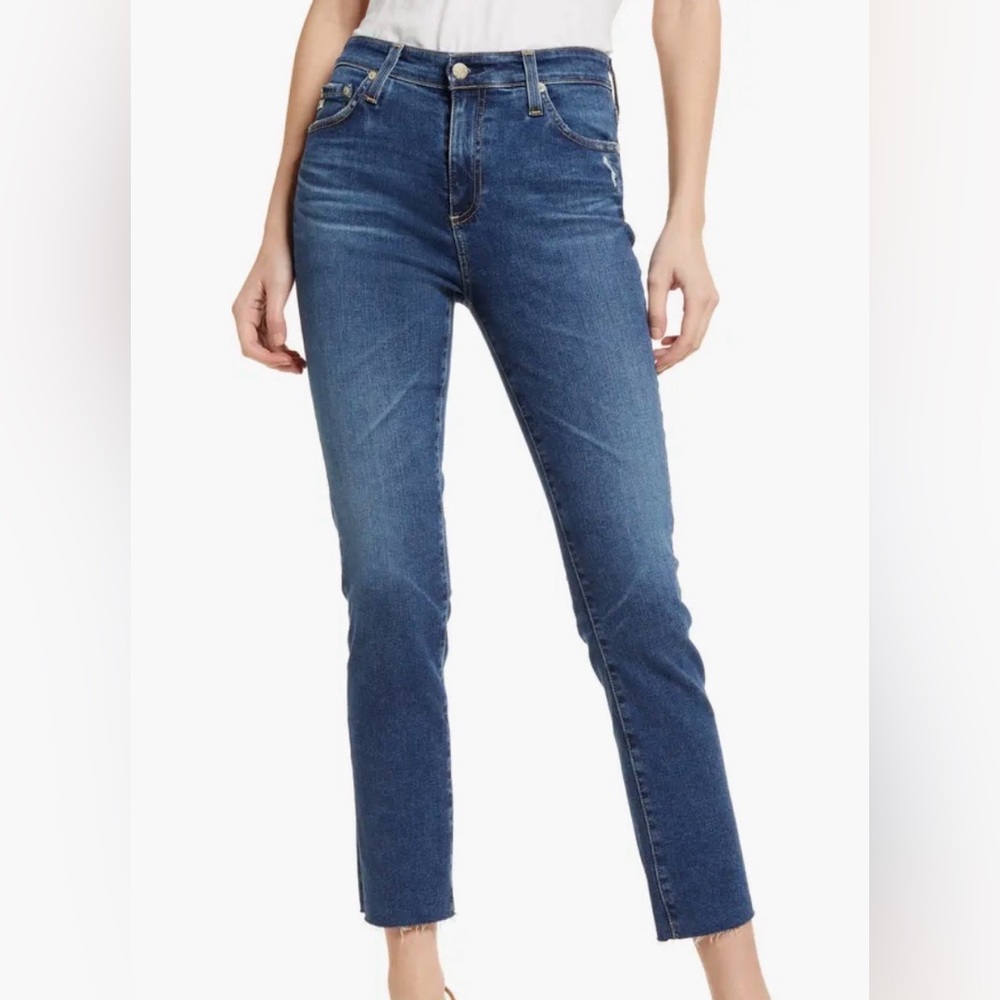 AG Mari High Rise Slim Straight Crop Jeans | 8 Yrs Eastcoast | Size 25